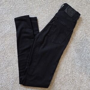 Levi's Mile High Super Skinny Black Jeans